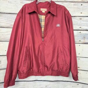 Pioneer Seed Technology That Yields Jacket Burgundy Plaid Lined XL